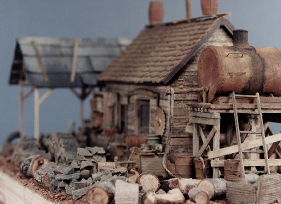 SierraWest Scale Models Wood Cutters Shack